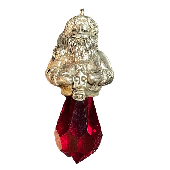 Vintage Hallmark Keepsake Mini 1999 Crystal Claus Ornament Precious Edition - Picture 2 of 7